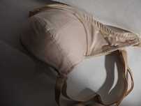 Panache Superbra plunge biustonosz stanik beż złoty 65E 30E 70d 65f