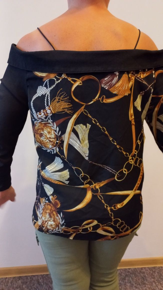 elegancka bluzka z odkrytymi ramionami M