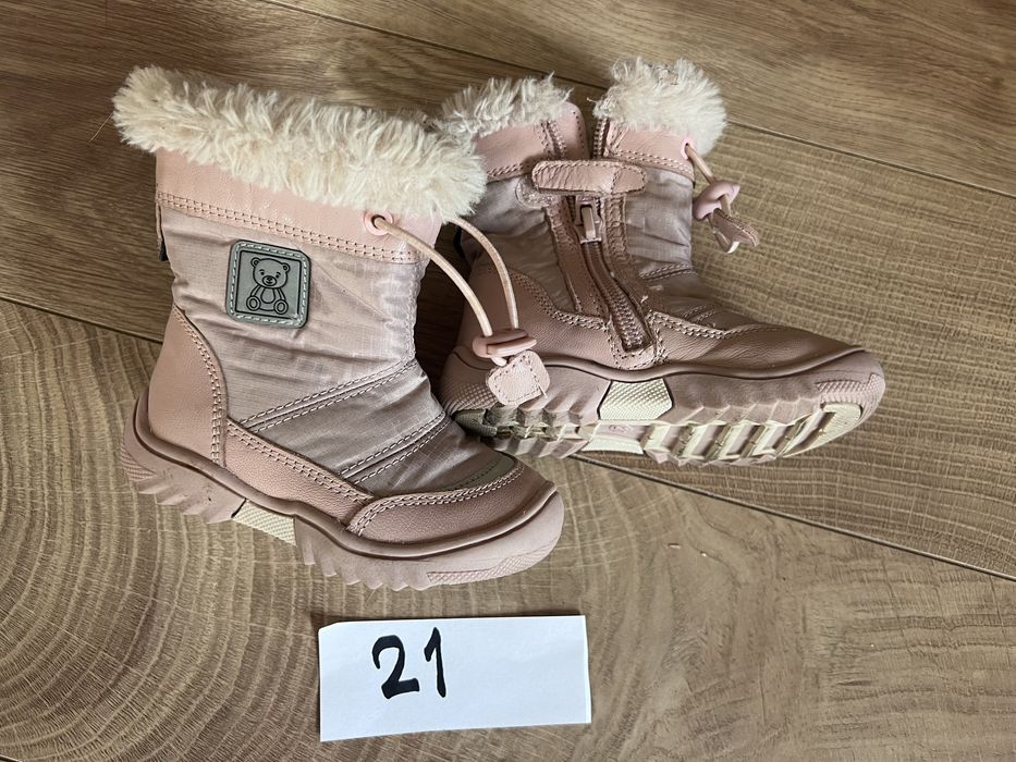 Trzewiki ocieplane dla dziewczynki, rozmiar 21