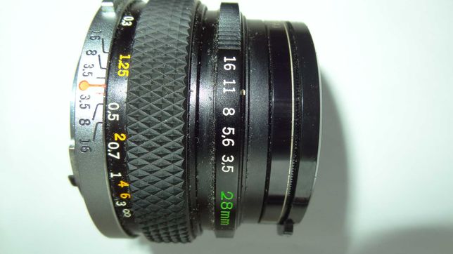 Obiektyw Olympus G-Zuiko F=28mm  1:3,5