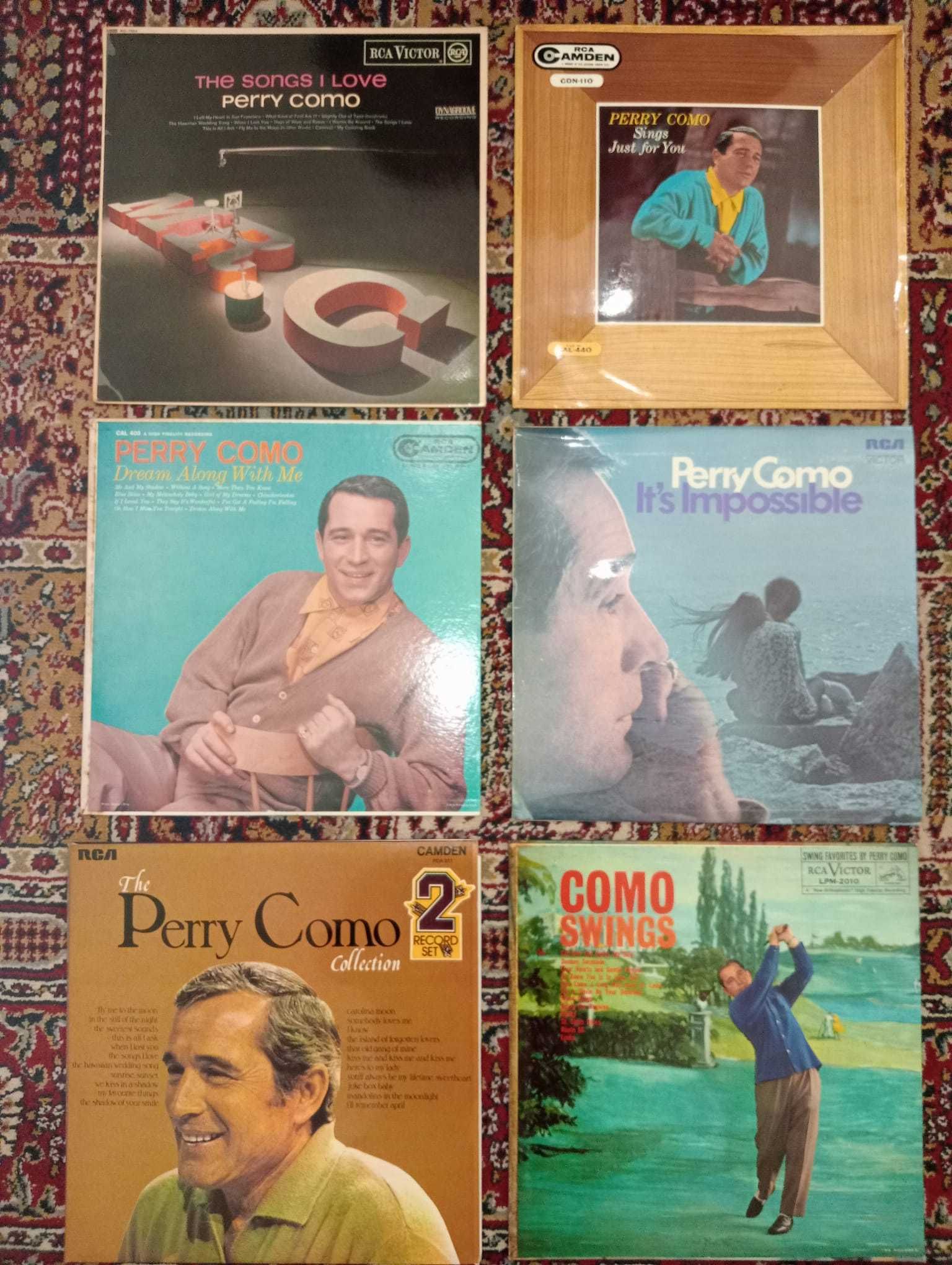 Discos Vinil - Perry Como, Pat Boone, Vic Damone e Eddie Fisher