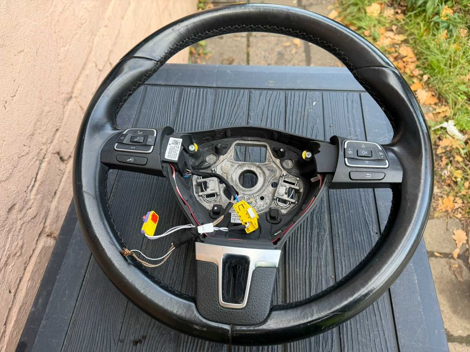 kierownica passat b6 cc skóra trojramienna