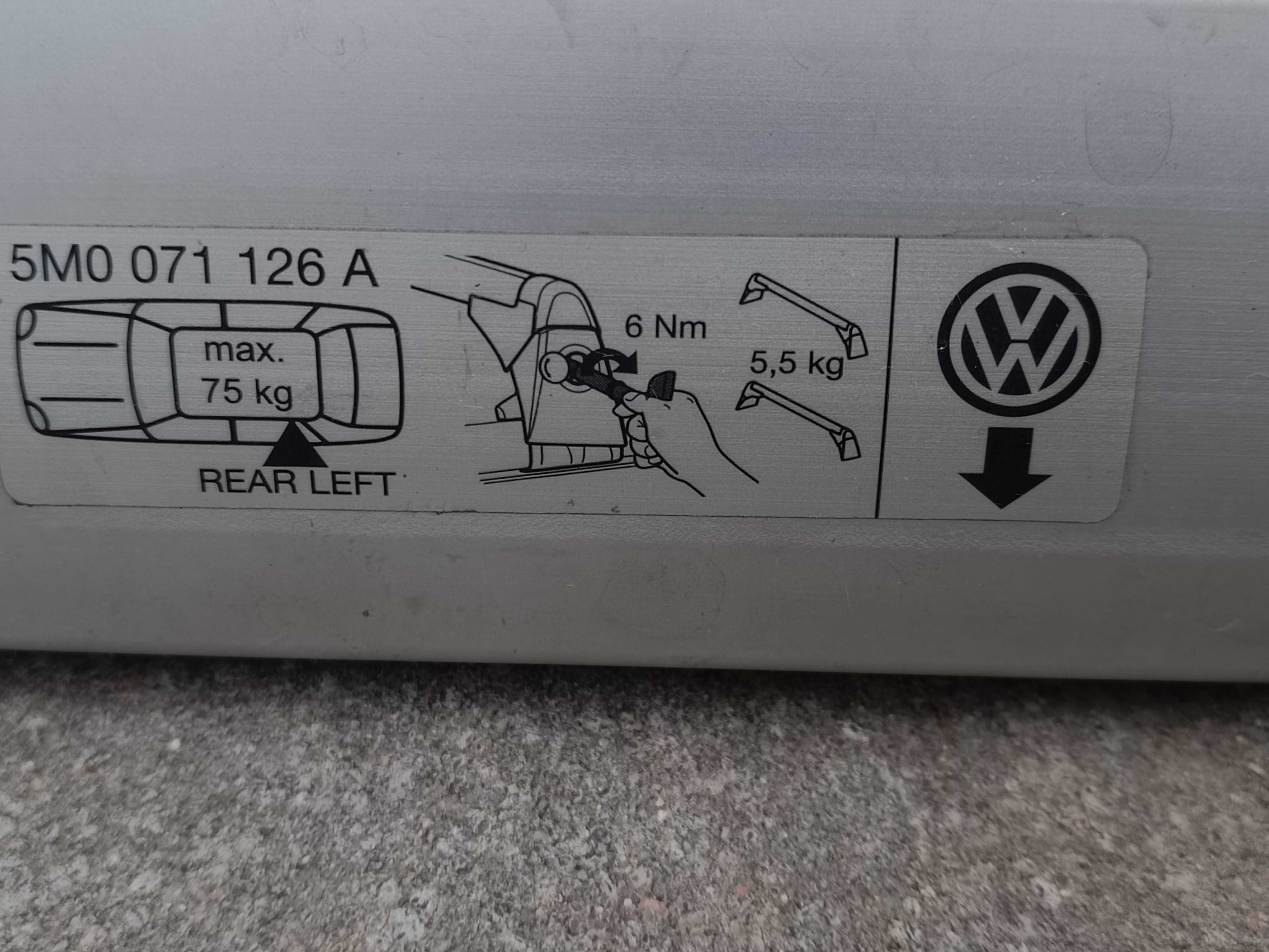 bagażnik dachowy - belki VW Golf PLUS V, VI