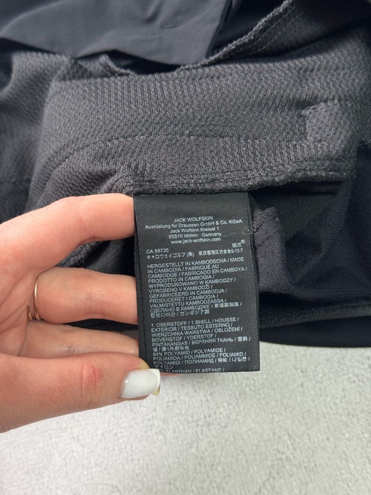 Шорти чорні чоловічі Jack Wolfskin оригінал з карманами тактичні