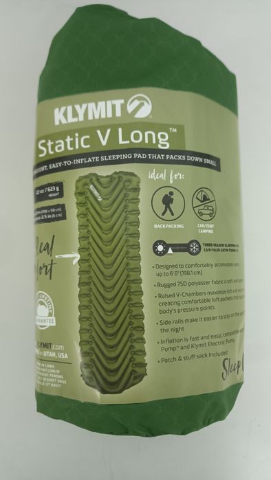 Klymit Static V Long materac turystyczny
