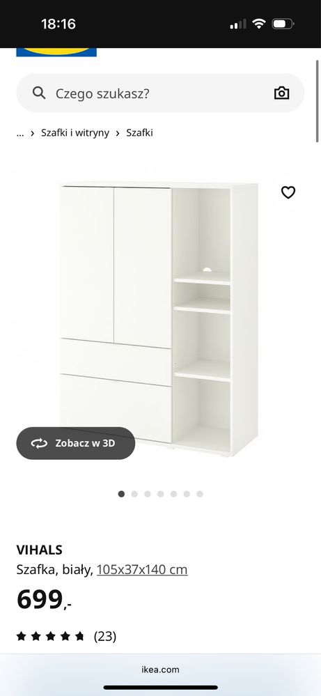 Szafka vihals ikea