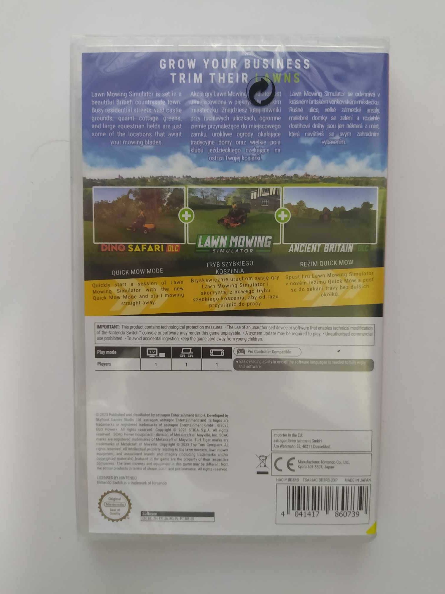 NOWA Lawn Mowing Simulator Switch Polskie napisy w grze
