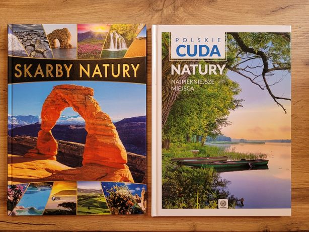 Sprzedam dwie ksiazki: Skarby Natury i Polskie Cuda Natury