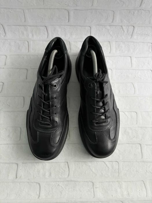 Чорні Шкіряні Чоловічі Туфлі Екко Ecco Transporter 45 Розмір Оригінал