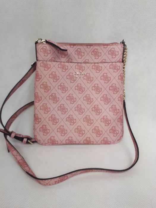 SP Nowa listonoszka GUESS różowa monogram torebka oryginalna