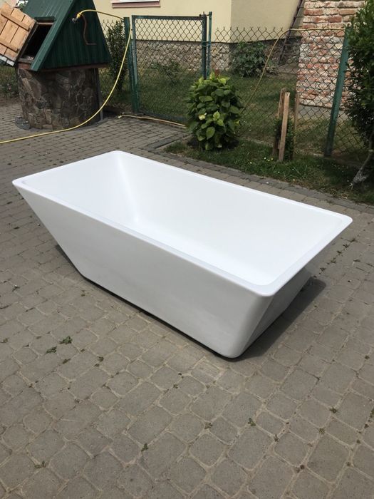 Ванна з переливом 165 см (00118) ванна акрилова
