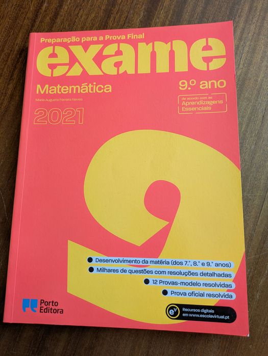 Exame 9 Preparação prova final Matemática 9º ano 2021