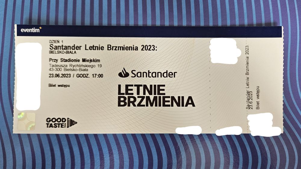 Bilet Santander Letnie Brzmienia 23.06. Bielsko-Biała