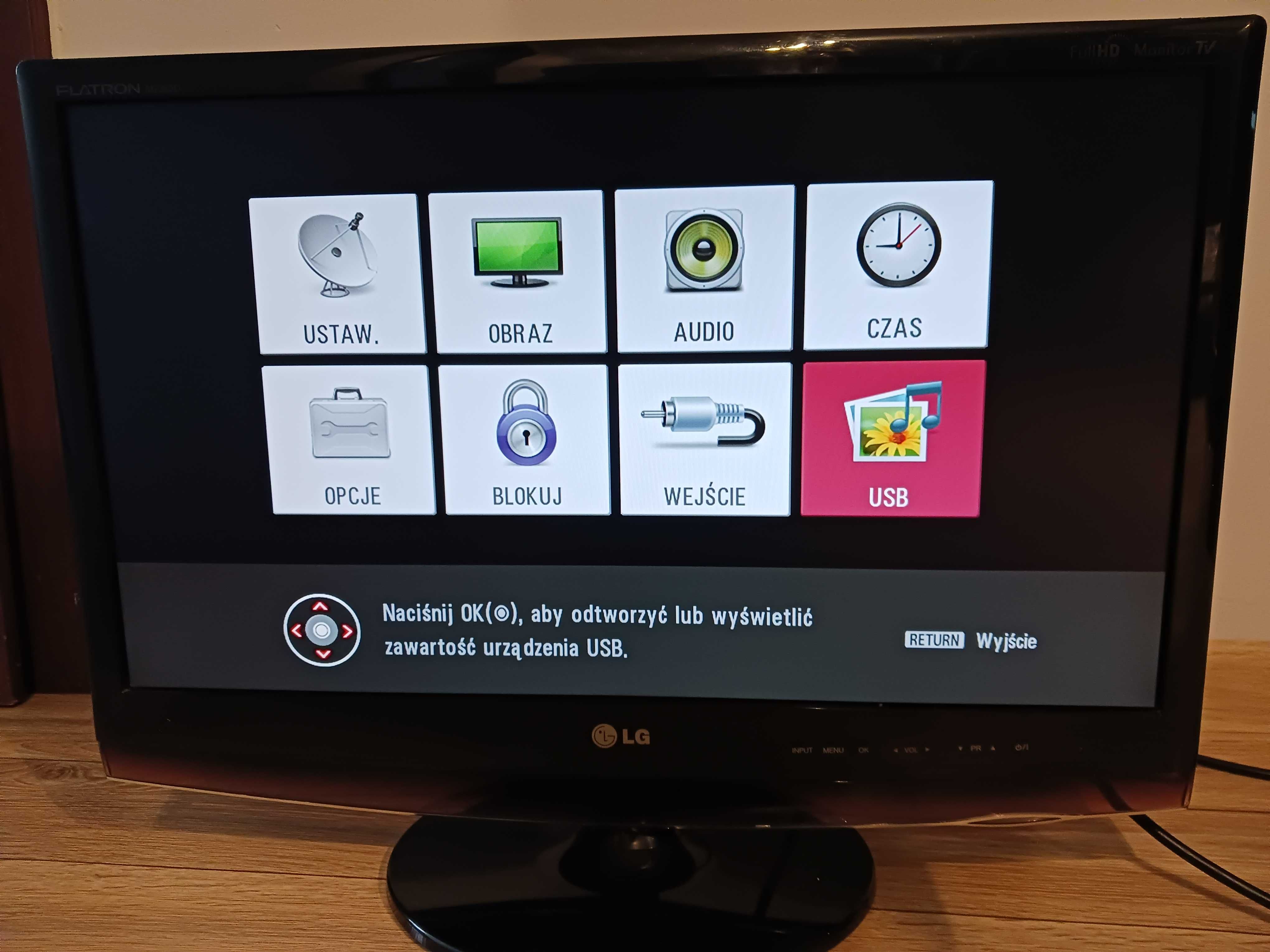 Monitor LG z funkcją TV