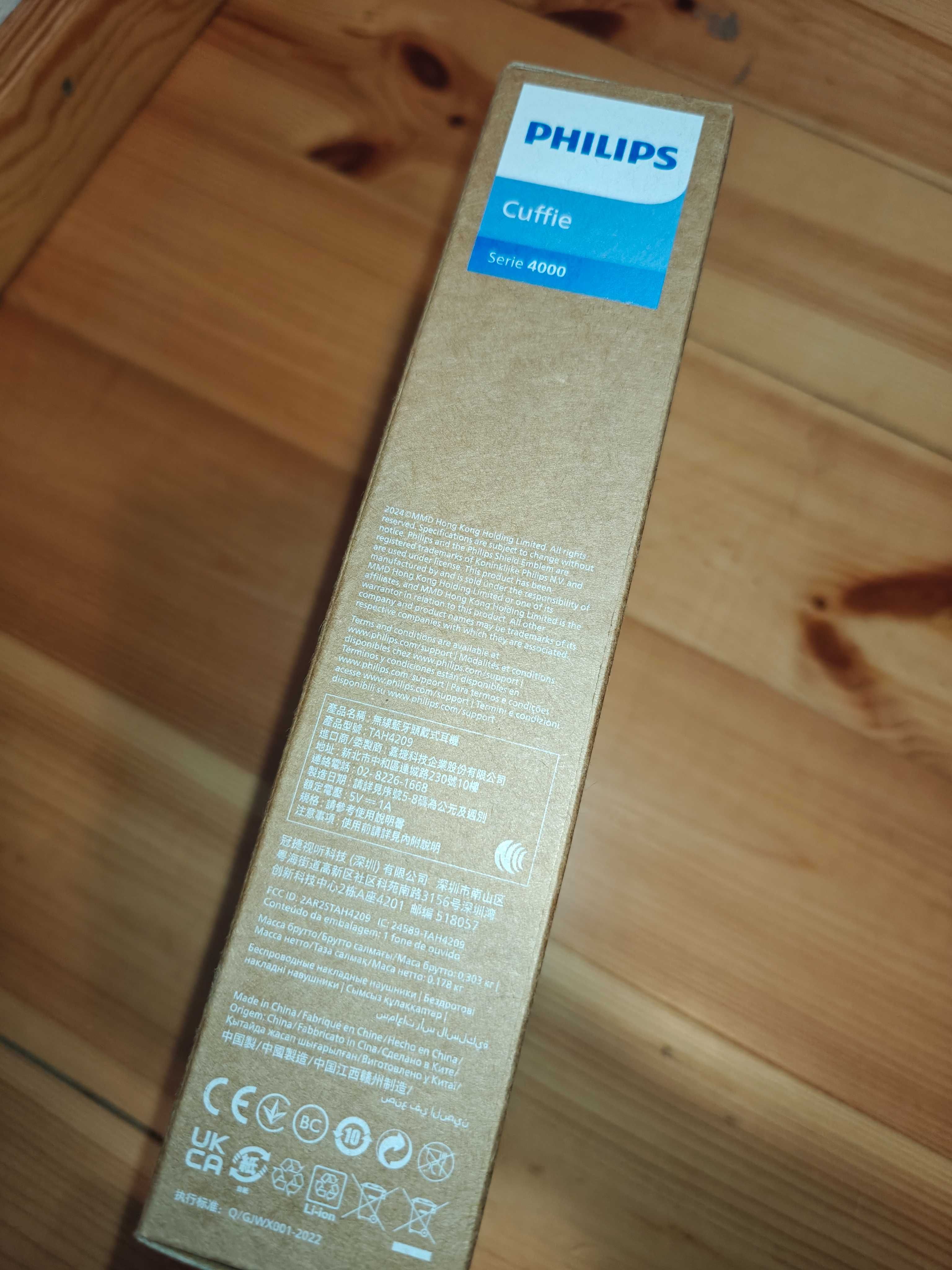Słuchawki BT Philips TAH4209 niebieskie - nowe
