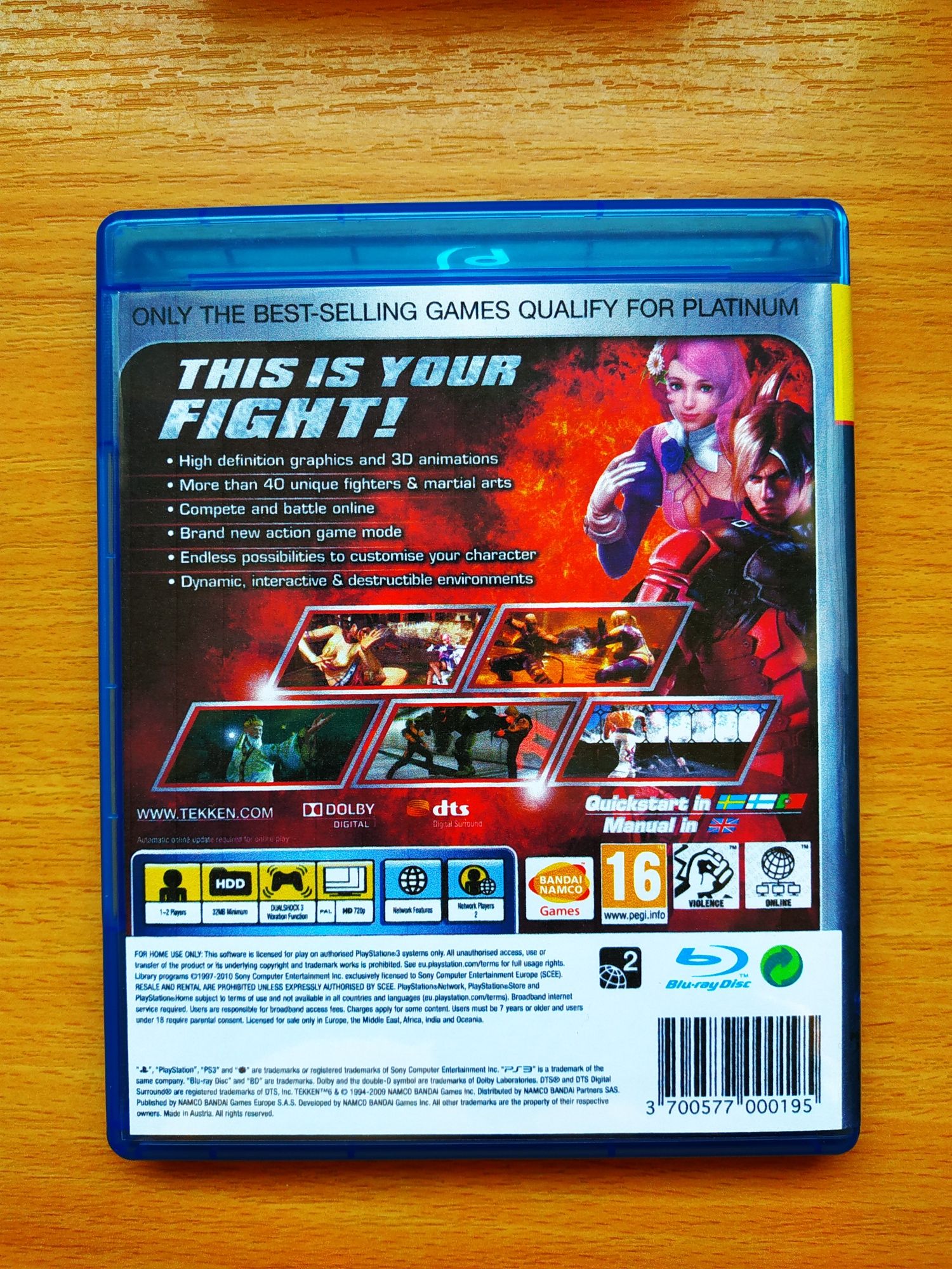Tekken 6 ps3,#, wysyłka przez olx