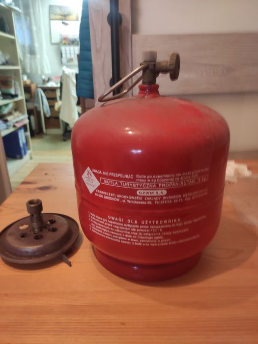 Butla turystyczna lpg propan butan kemping kamper namiot piknik