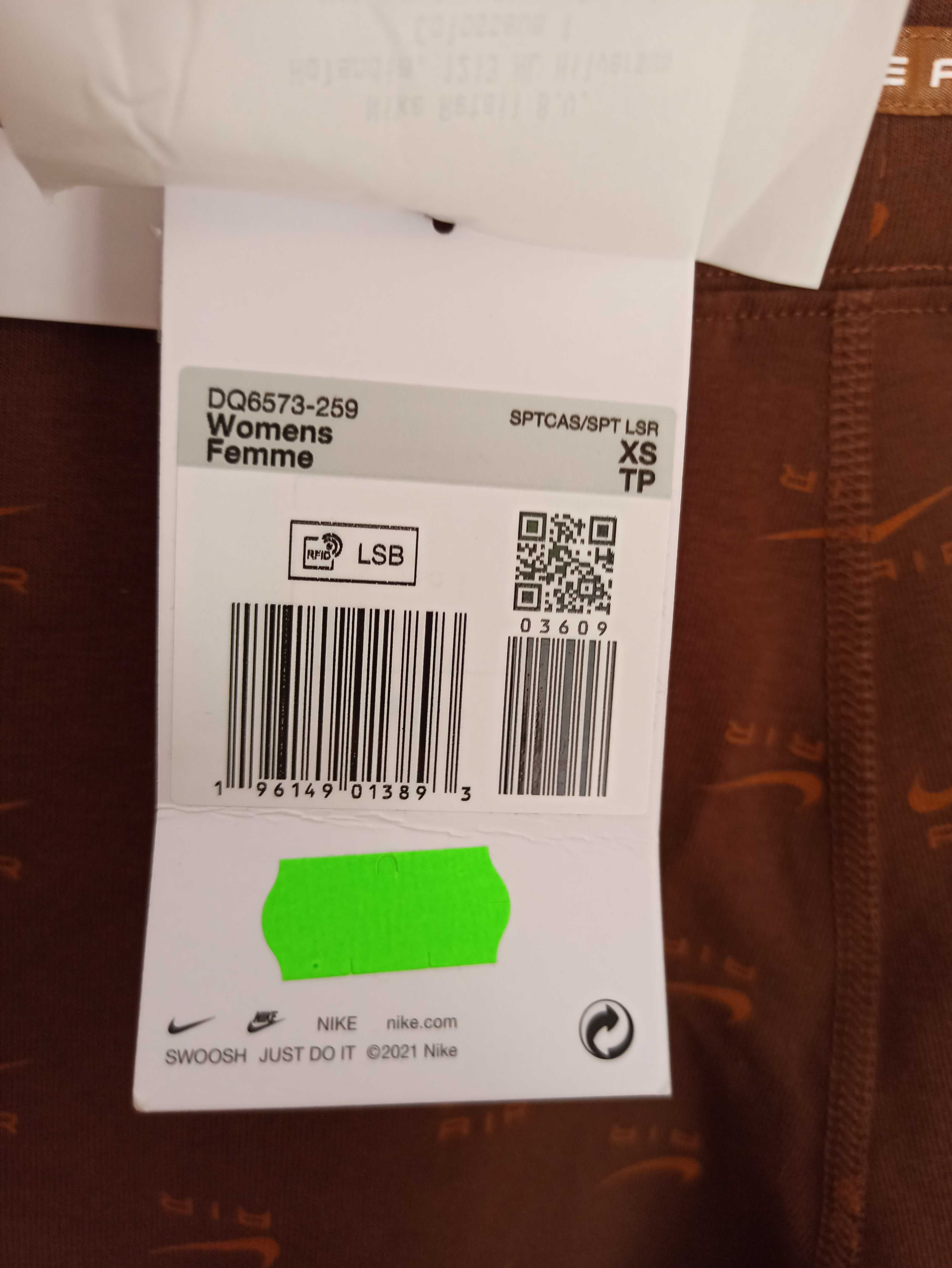 (XS) NIKE damskie leginsy DQ6573, 259 BRĄZOWE