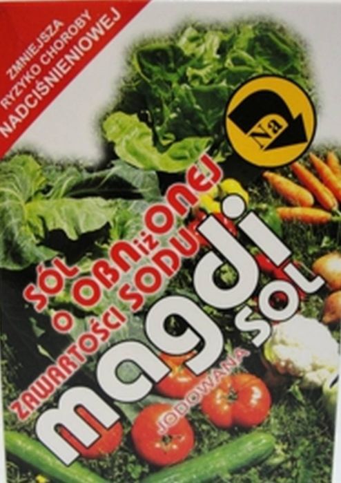 Sól niskosodowa Sól potasowa spożywcza Magdi Sól 1 kg
