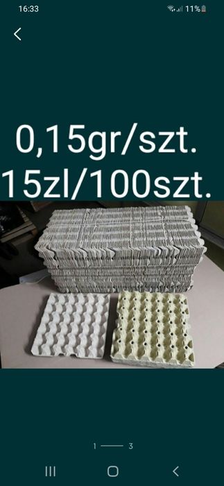 Wytłaczanki na 30jaj odbiór osobisty (około 1000szt.)