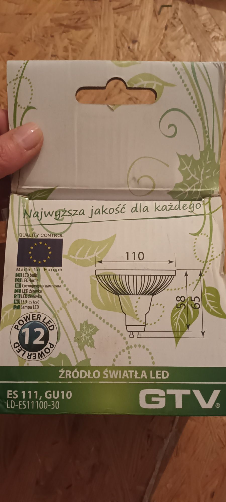 Żarówka Led GTV ES 111, GU10 nowa