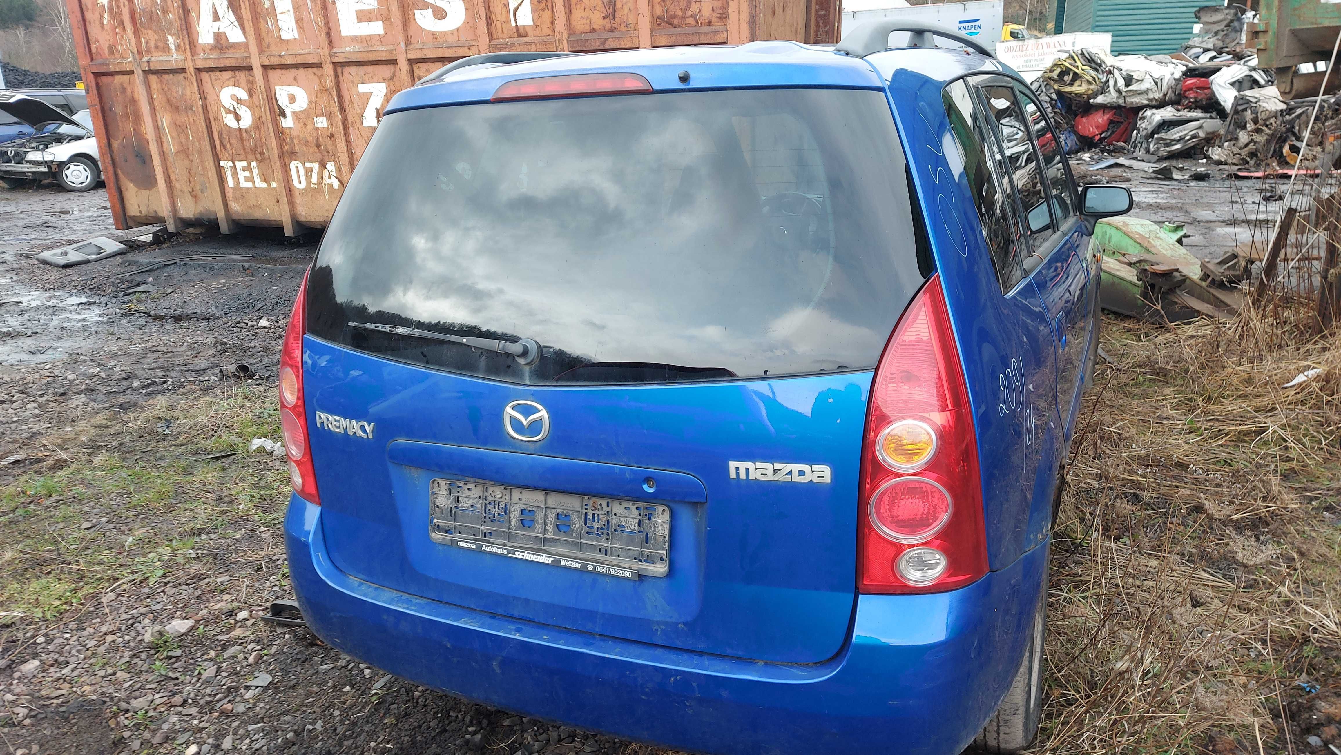 Mazda Premacy Lift klapa tylna niebieska FV  części/dostawa