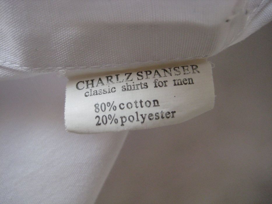 Дешево идеальную белую школьную рубашку оригинал CHARLZ SPANSER р.32