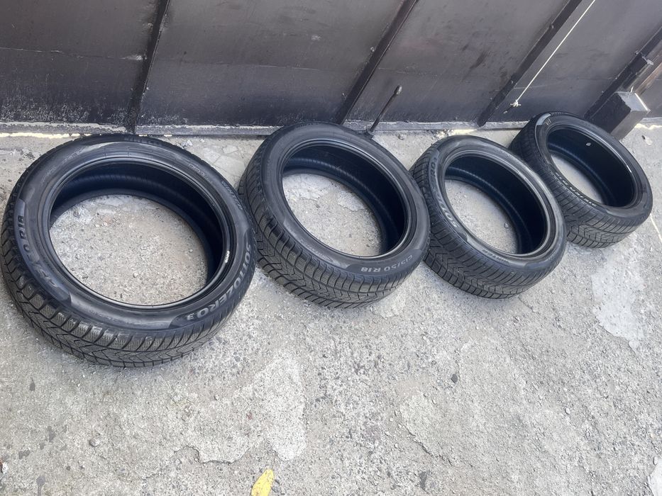 4 шини pirelli sottozero 3 Італія 215 50 R18 2018 рік 5.5-6мм