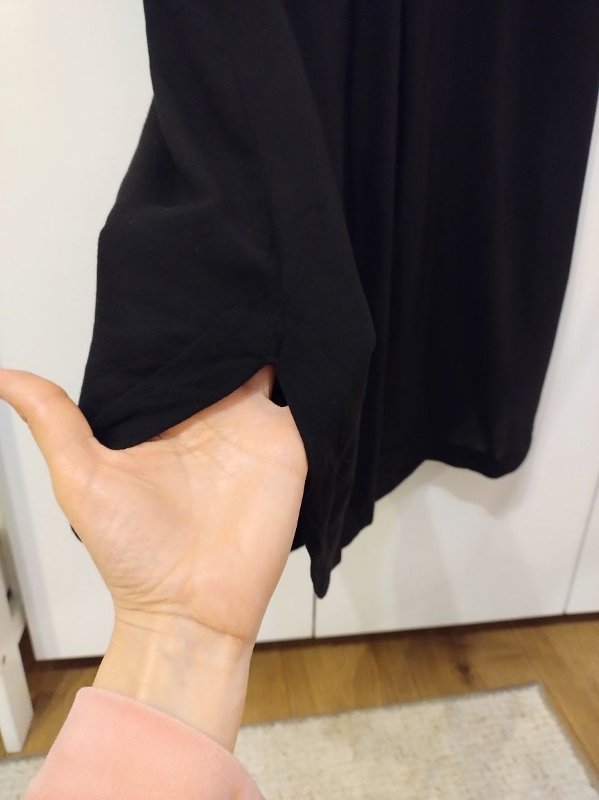 Tunika sukienka h&m w serek ciążowa czarna r. 42