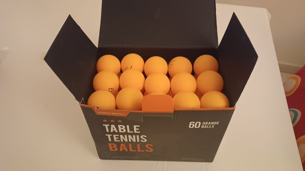 Bolas Ténis de Mesa 3 star 40+ Pro Spin