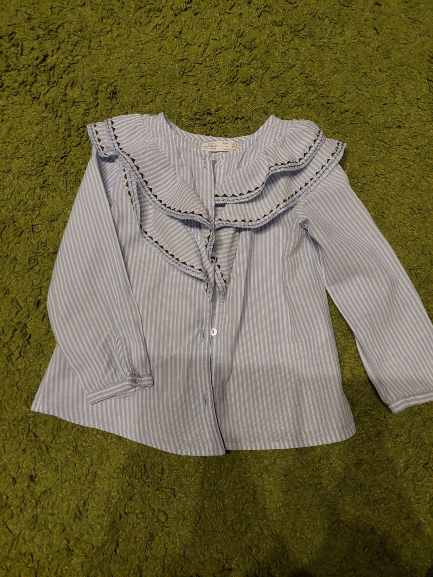 Рубашка для девочки с воланами Zara 104