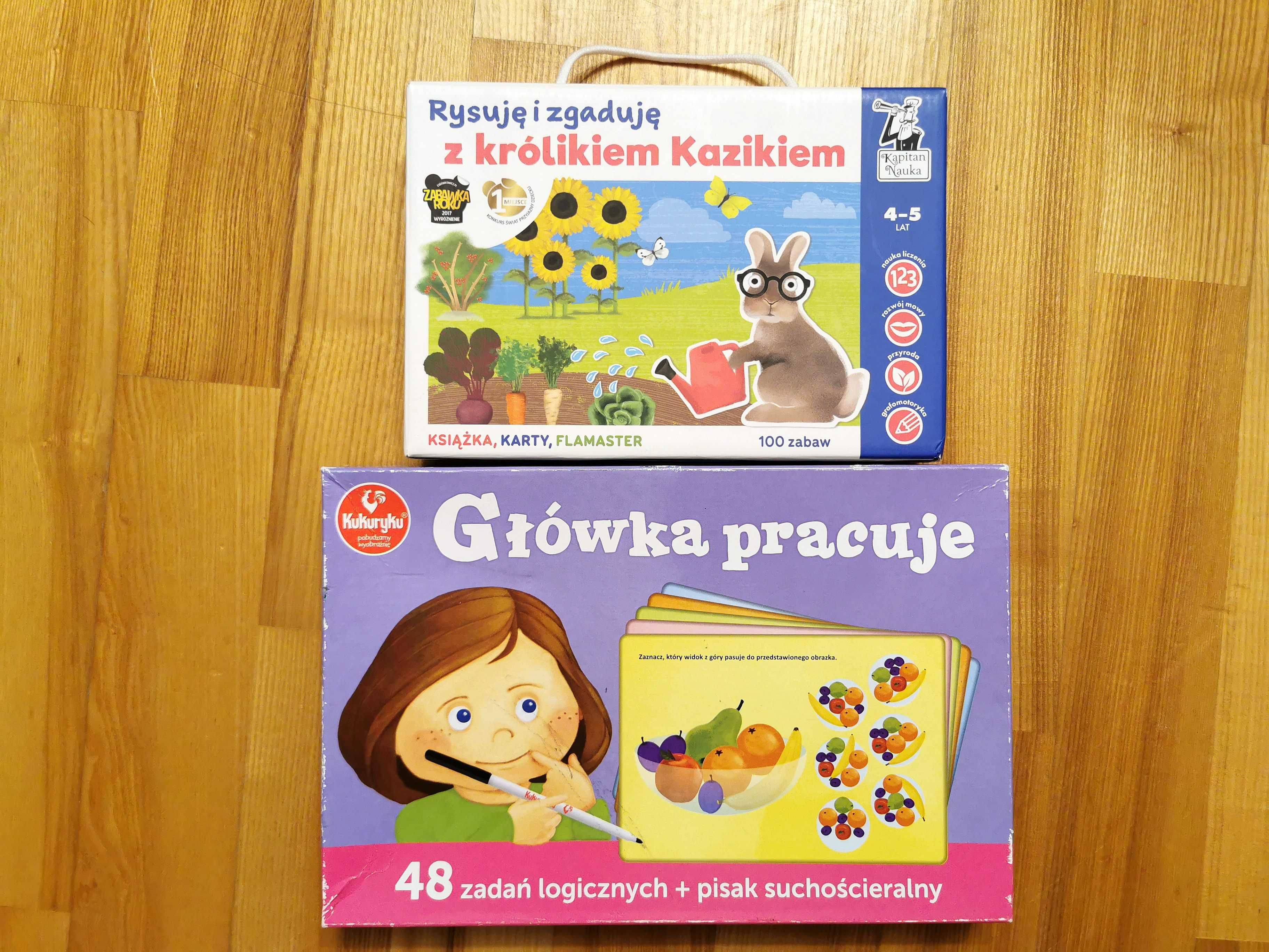 Rysuję i zgaduję z królikiem Kazikiem + Główka pracuje. Dla dzieci 4-7