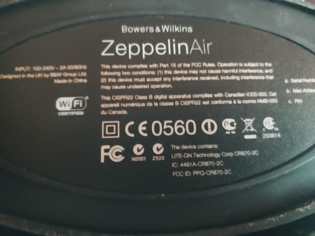 B&W Zeppelin Air аудио система