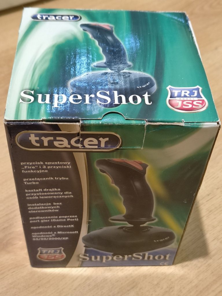 Oryginalny Joystick Tracer SuperShot TRJ Model JSS Game Pad Nowy 2003r