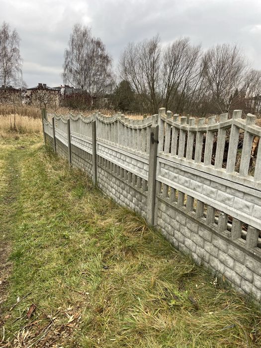 Ogrodzenie betonowe płot betonowy płyty betonowe