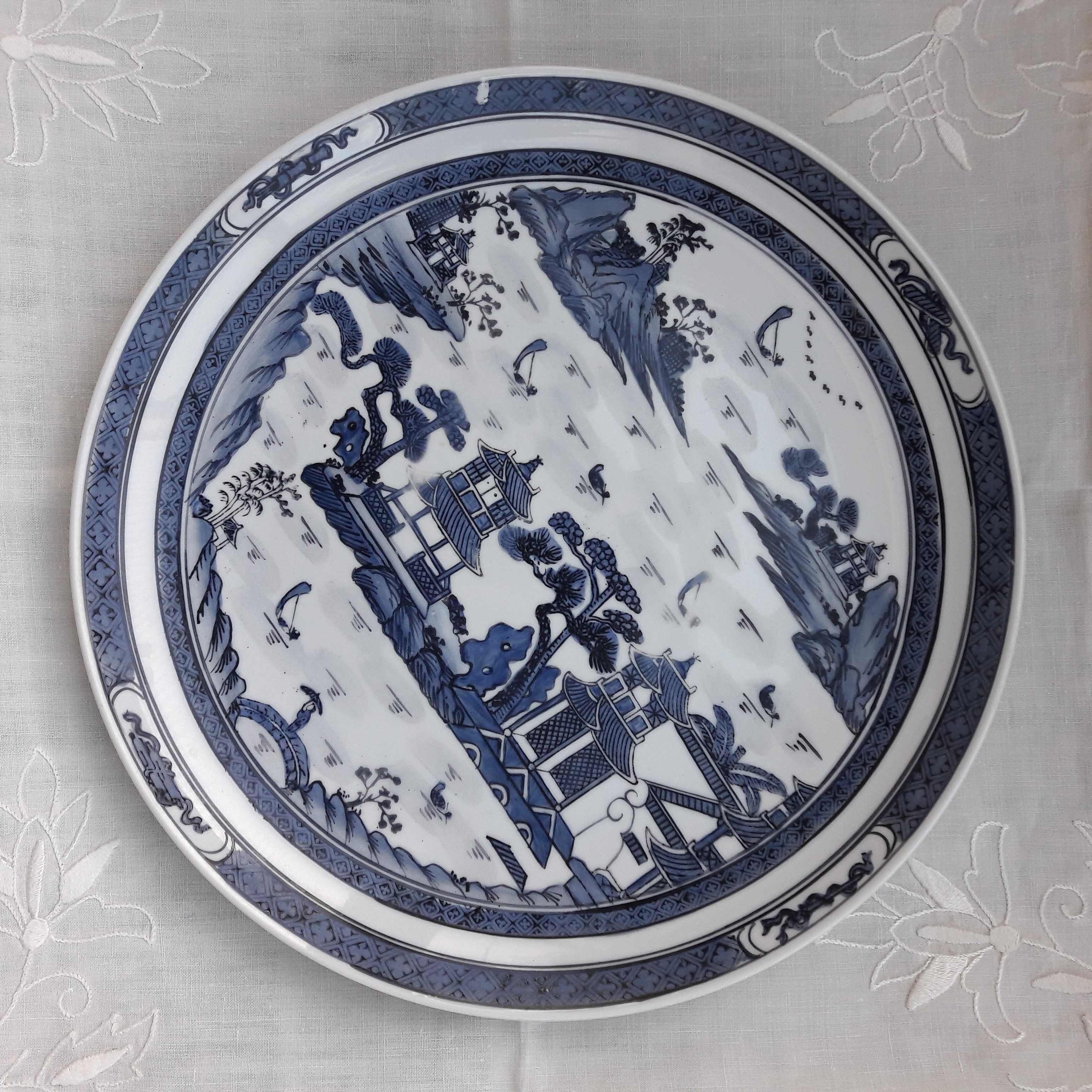 Lot of Blue & White vintage (1950 e 1980) China rice grain porcelain