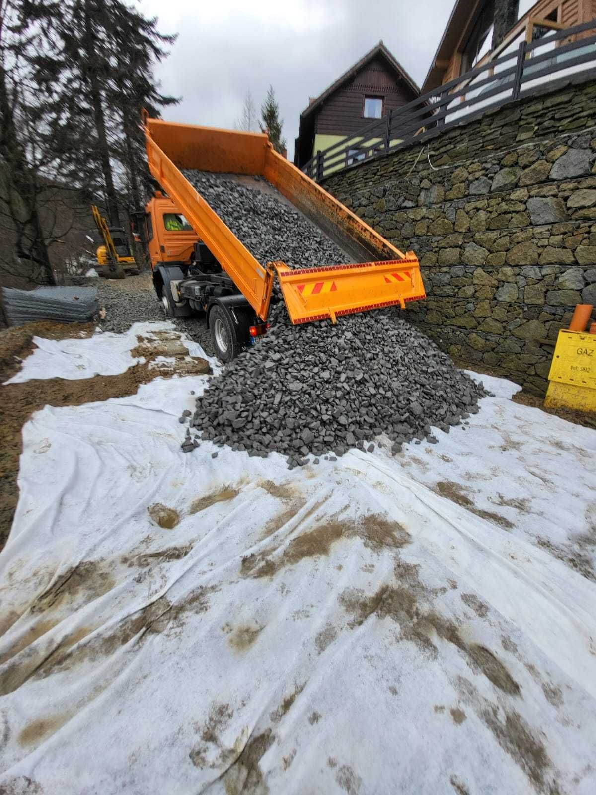 Usługi koparką-minikoparką / Wywrotka 4x4  kruszywa / Droga dojazdowa