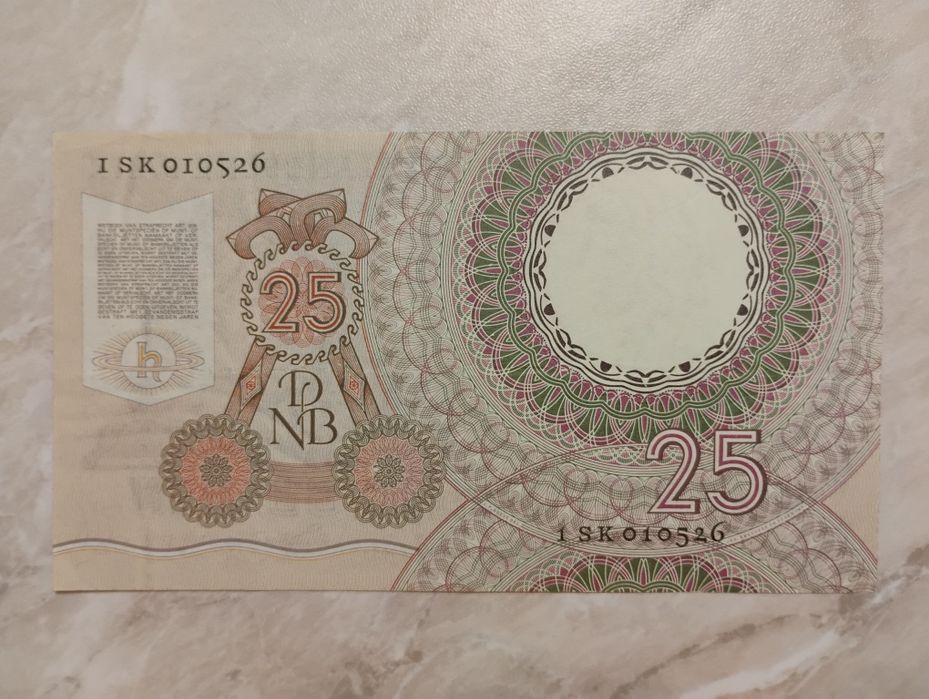 Banknot Holandia - 25 guldenów z 1955 r.