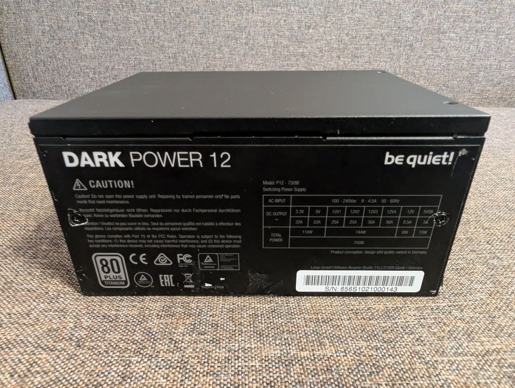 Be quiet dark power 12 750w titanum