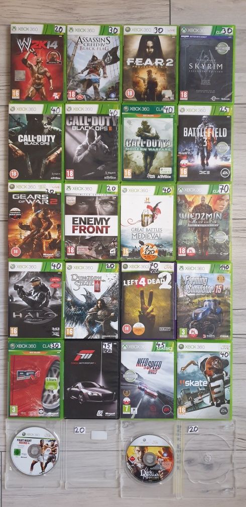 Gry xbox 360 różne tytuły