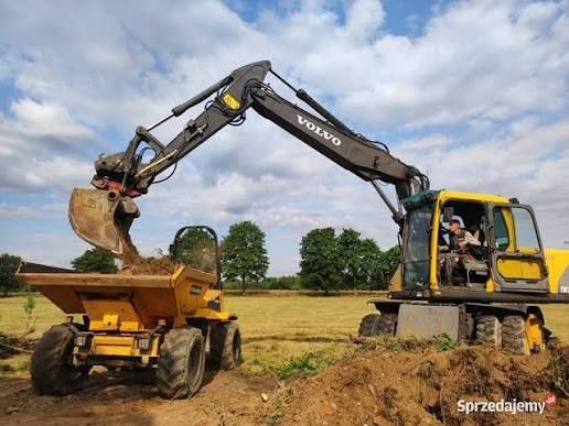 Usługa minikoparką wozidłem ładowarką
