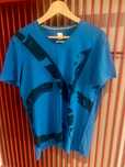 Niebieski t-shirt męski CALVIN KLEIN M slim fit 100% bawełna