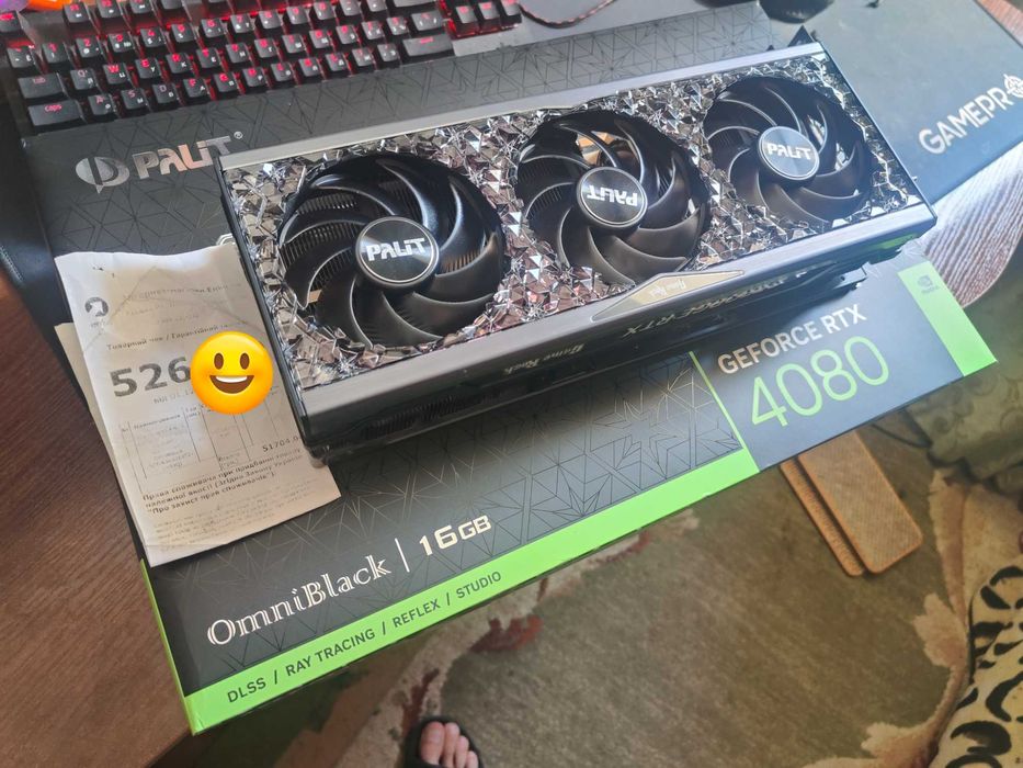 Відеокарта PALIT GeForce RTX 4080  GameRock OmniBlack