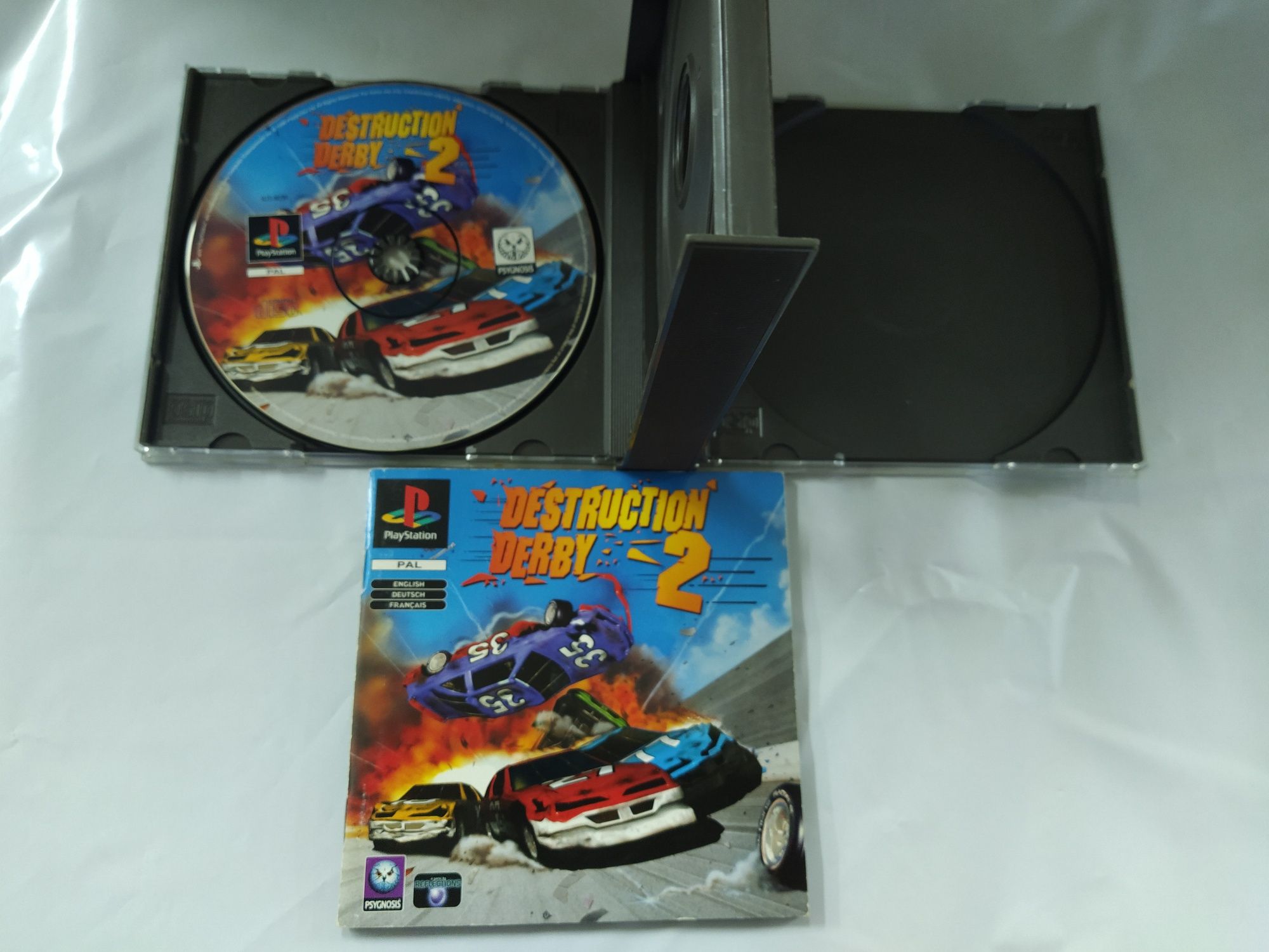 Ps1 psx one PlayStation Destruction Derby 2 3xA