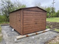 Garaż blaszany 3x5 standart DREWNOPODOBNY od Producenta