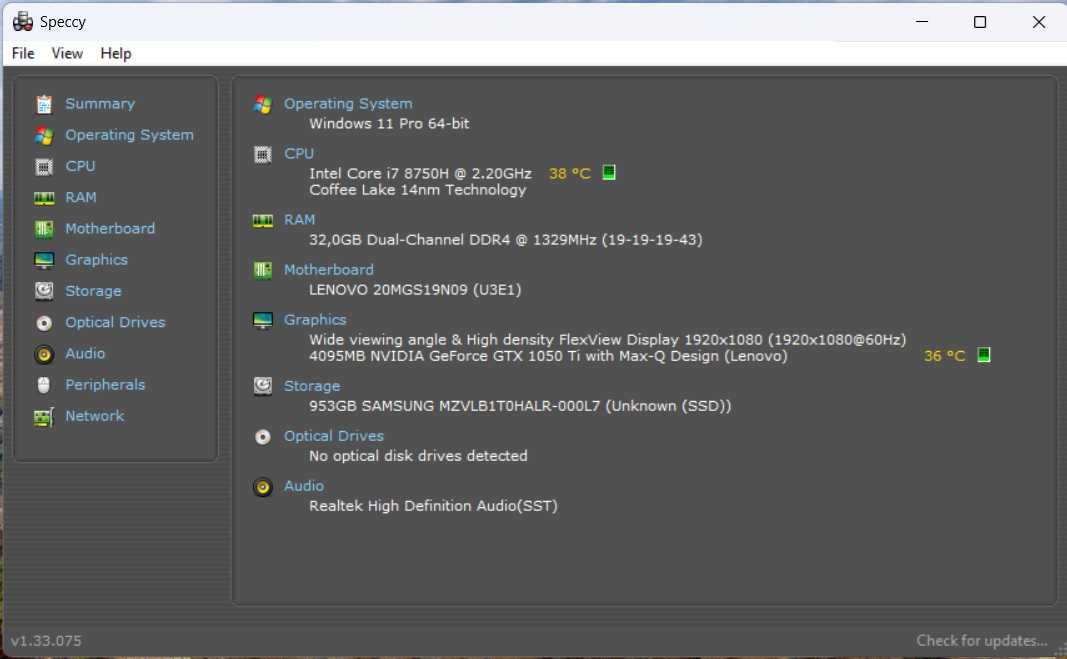 ThinkPad X1 Extreme 1 gen FHD i7-8750H 32GB 1 TB GB GTX 1050 Ti Kl: B