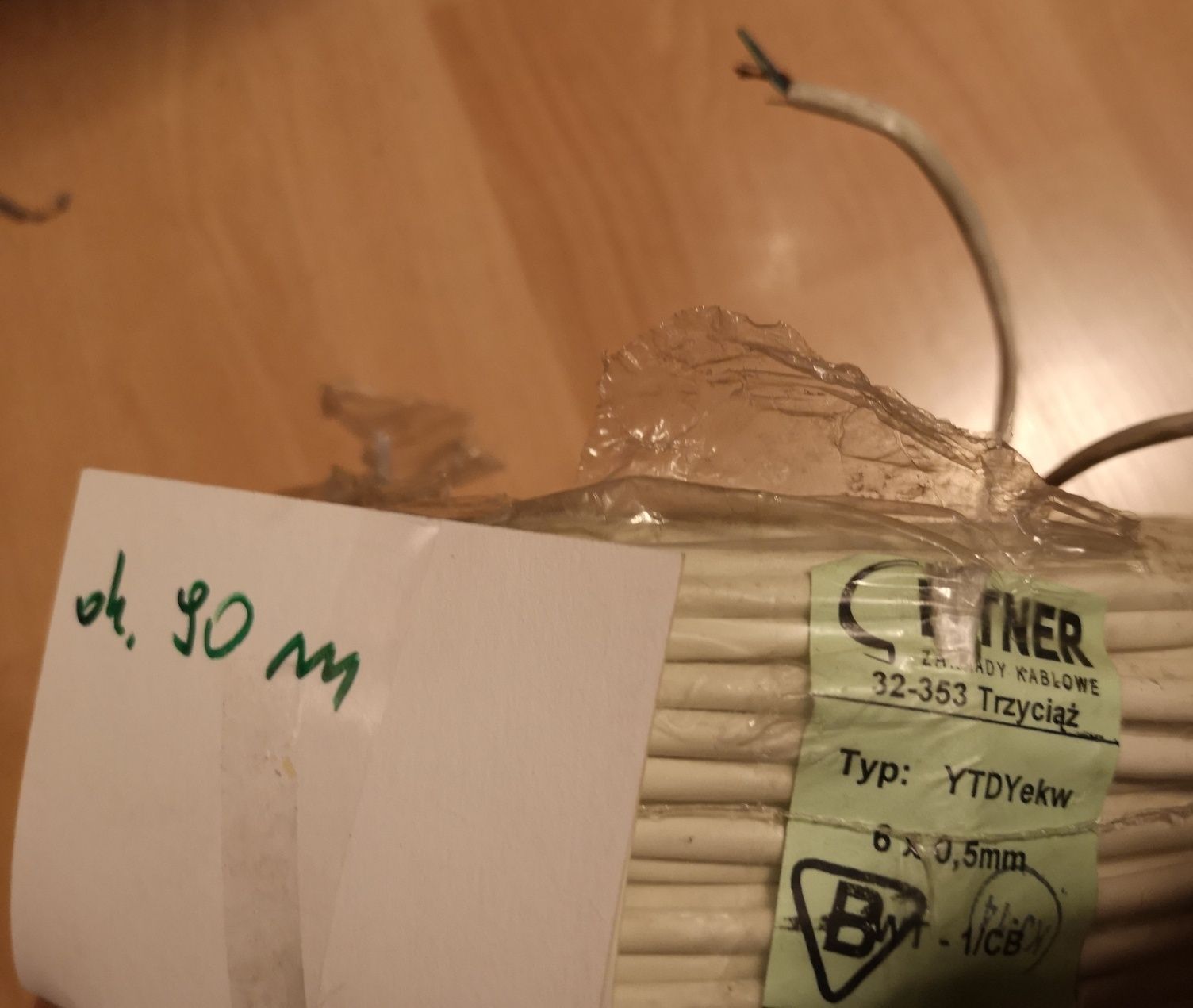 Kabel przewód YTDYekw 6 x 0,5 (6 żyłowy) ok. 90 metrów