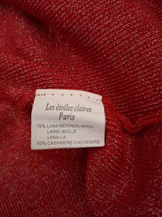 Cienki sweterek/bluzka damska wełna, kaszmir