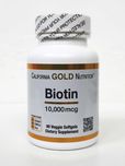 Біотин California Gold Nutrition, 10000 мкг, 90 капсул