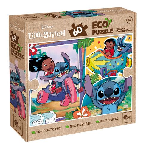 Puzzle 60 Dwustronne Lilo I Stitch